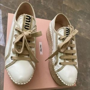 SOLD!!! Miu Miu by Prada Espadrille Sneakers 38
